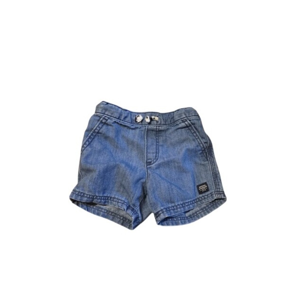 Original Standard HM Baby Boys Blue Denim Shorts Elastic Waist Light Wash 6-9M